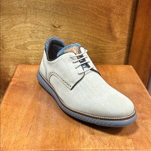 Martin Dingman Beige and Blue Oxfords